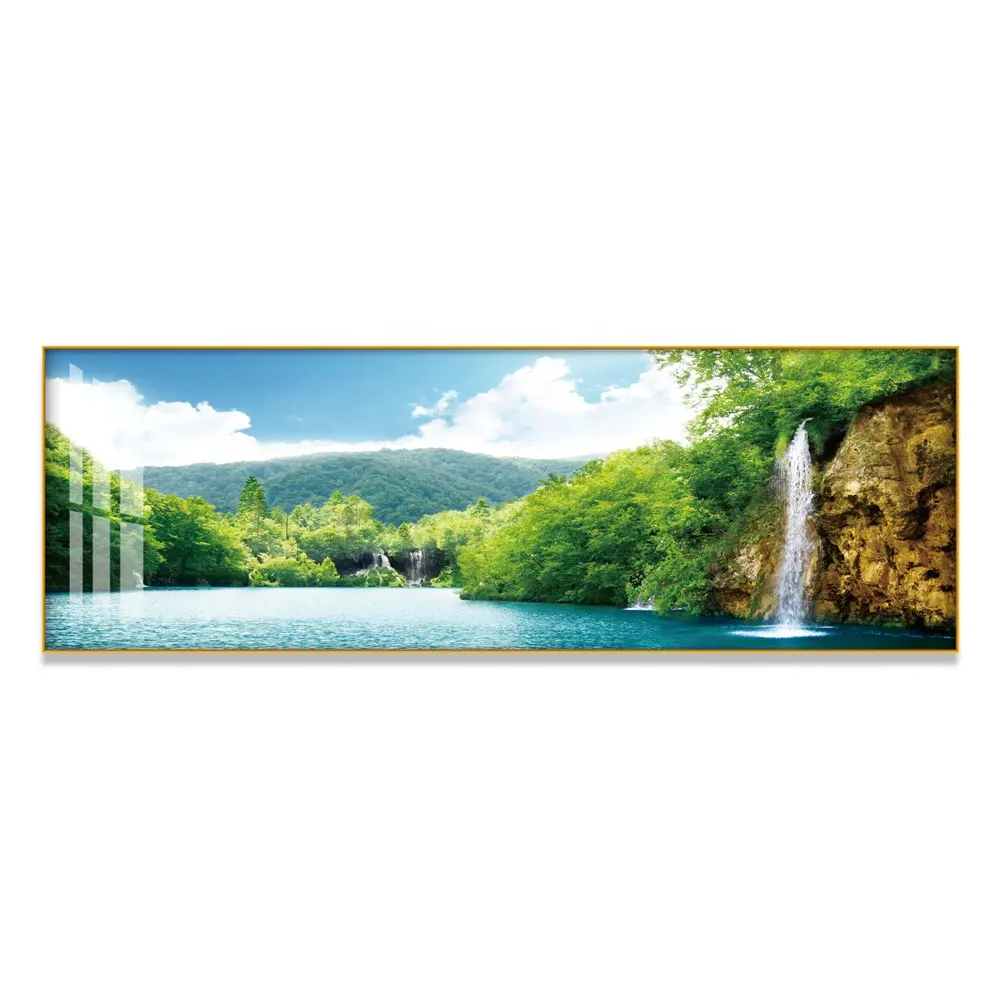 High Quality Aluminium Hanging Frame Wall Prints Landscape Frameless Acrylic Painting Canvas Art for Living Room