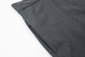 <span class=keywords><strong>Pantalon</strong></span> large plissé gris en mélange de laine pour <span class=keywords><strong>femme</strong></span> OEM/ODM - Product Image 4