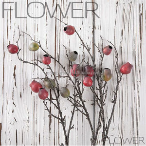 A-122 Super Star - Plantas Artificiales Realistas, Ramo de Amapolas Rojas de Espuma con Bayas para Decoración del Hogar, Navidad, Pascua, Acción de Gracias - Product Image 6