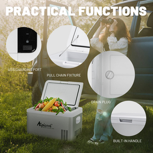 <span class=keywords><strong>Alpicool</strong></span> 25L 12V/24V DC/AC Mini réfrigérateur refroidisseur de voiture en métal avec mode de congélation intelligent et fonction de refroidissement - Product Image 6