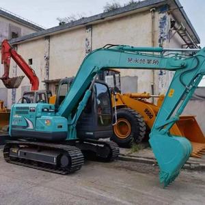 Excavadoras Usadas Kobelco SK75 Buen Estado 7 Toneladas Mini Segunda Mano Pequeño Micro Excavadoras Sobre Orugas Kobelco SK75 Barato PARA LA Venta - Product Image 3
