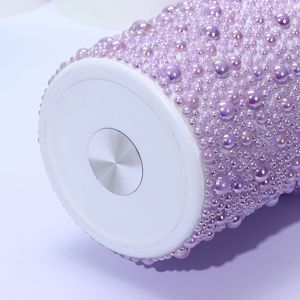 Gobelet isotherme en acier inoxydable 304 de 40 oz avec perles et strass, avec poignée, pour femme, idéal pour cadeau de mariage, vente en gros en lot - Product Image 4