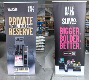 فيلم <span class=keywords><strong>PET</strong></span> عالي الجودة قابل للطباعة بخلفية رمادية للحاملات القابلة للطي/اللافتات/الشاشات - Product Image 2