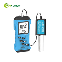 Testeur de sol portable 7 en 1 avec batterie 3A intégrée, analyseur de nutriments du sol portable pour le champ, mesure du pH, de l'humidité, de la température, de l'EC et du NPK