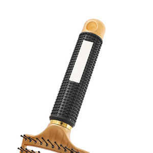 Peine para el cabello con nervaduras doradas, tamaño grande, para dar volumen y masajear el cuero cabelludo, uso doméstico - Product Image 4