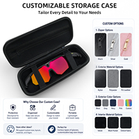 Estuche Rígido de EVA de Gran Capacidad para Gafas Inteligentes, Estuche Protector de Viaje de EVA para Accesorios de Gafas Deportivas VR