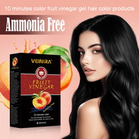 Gel de Coloración Capilar Negro Natural 250ml*2, Ingredientes Naturales, Larga Duración, Sin Amoníaco, Cubre Canas, Marca Privada, Para Hombres y Mujeres