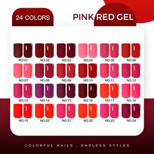 JTING Nouvelle Collection de Vernis Gel 24 Couleurs Rose Rouge 15ml, Kit de Vernis Gel UV Couleur Sans TPO Sans HEMA OEM ODM - Product Image 3