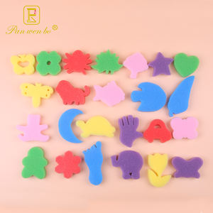 Губка для рисования с разными узорами для малышей, Детские кисти для раннего обучения, губка, штампы, пенопластовые инструменты для творчества и рисования - Product Image 3