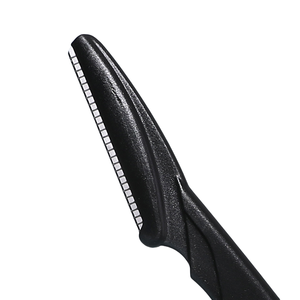 Outil de dermaplanage noir tondeuses à <span class=keywords><strong>sourcils</strong></span> rasoir à <span class=keywords><strong>sourcils</strong></span> en plastique rasoirs de visage épilation du visage pour les femmes avec couvercle de sécurité - Product Image 3