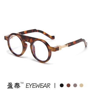 Yingtai Eyewear Round Sunglasses UV400 Plastic Metal <b>Frame</b> Unisex Street Style - Product Image 4