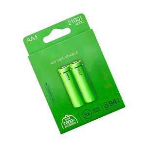 bateras recargables <b>aa</b> 2100 mah, pack de <b>2</b>, ideales para dispositivos electrnicos, mandos a distancia y juguetes. - Product Image 1