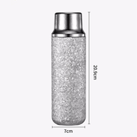 Nouvelle gourde isotherme sous vide en titane pur 500 ml, 99,9 % Ti, maintien au chaud 12h, au froid 24h, 40 % plus légère, couvercle magnétique, logo personnalisé FDA, expédition rapide, modèle 2026
