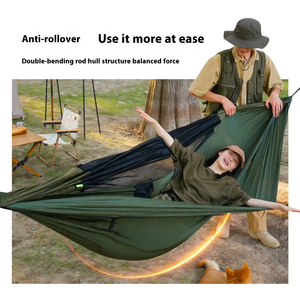 सुपर लाइटवेट एंटी-रोलोवर एंटी-मच्छर डोमेटरी छात्र लटका कुर्सी डबल यात्रा उपकरण आउटडोर हैममॉक स्विंग - Product Image 3