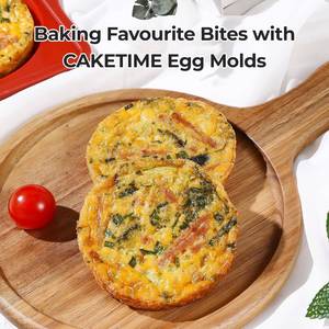 MUYULINS Factory 6-Cup Round LFGB Non-Stick BPA-Free Metal Reinforced Frame Large Silicone <b>Cake</b> Pan Muffin <b>Tin</b> Baking Mold - Product Image 5