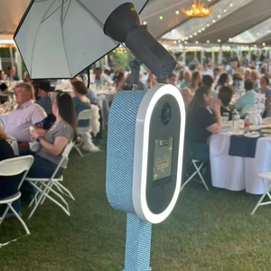 Cabina de <span class=keywords><strong>Fotos</strong></span> para iPad DSLR con Carcasa y Espejo Ovalado, Máquina de Selfies para Fiestas, Bodas y Eventos - Product Image 1