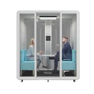 2022 new design hotel capsule office pod home office pods 4 person office pod