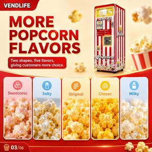 Máquina Expendedora de Palomitas de Maíz Totalmente Automática, Operada con Monedas, Autoservicio, Pantalla Táctil Inteligente, en Venta - Product Image 3