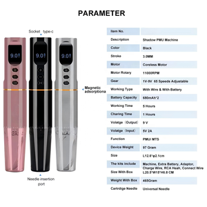 Etiqueta privada Dermografo maquillaje permanente inalámbrico Pmu máquina <span class=keywords><strong>Microblading</strong></span> SMP <span class=keywords><strong>micropigmentación</strong></span> ceja labio tatuaje pluma - Product Image 2