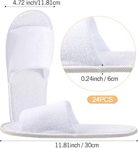 Chaussons de spa jetables pour femmes et hommes, blancs, antidérapants, pour invités, spa, hôtel, voyage, maison, fête, mariage - Product Image 3