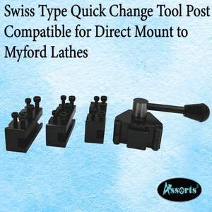 Nouveaux ASSORTS pour porte-outils à changement rapide de type montage direct, compatibles avec les tours Myford pour outils de tournage, garantie de 3 ans - Product Image 4