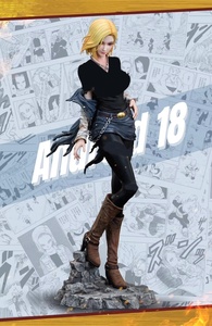 SE7 <span class=keywords><strong>Art</strong></span> Figurine de collection en résine personnalisée peinte à la main, abstraite, dessin animé 3D, <span class=keywords><strong>Dragon</strong></span> <span class=keywords><strong>Ball</strong></span> Z, Android 18 - Product Image 2