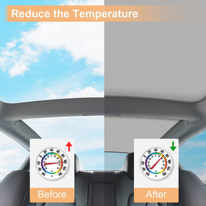 Accessoires de voiture Xiangta pour Tesla Model 3 Highland, rideau de voiture, pare-soleil de toit ouvrant, pare-soleil rétractable - Product Image 2