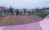 Terrain de jeu en plastique extérieur de parc d'attractions pour l'amusement et la récréation