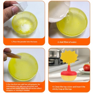 Trampa Ecológica para Moscas de la Fruta sin Insecticidas, Trampa Doble para el Control de Plagas en la Cocina con Tabla Adhesiva Fuerte - Product Image 6