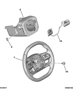 Bouton de commande multifonction pour régulation de la vitesse de <span class=keywords><strong>croisière</strong></span> et du volume, faisceau de câblage de direction, interrupteur pour Dongfeng Citroën Nouvelle C4 C5 - Product Image 6