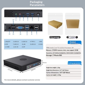 Mini-ordinateur Celeron N4000 transfrontalier, terminal <span class=keywords><strong>cloud</strong></span> HD pour bureau, faible consommation, EMMC, <span class=keywords><strong>Windows</strong></span> 10, graphismes UHD630, garantie 3 ans - Product Image 3