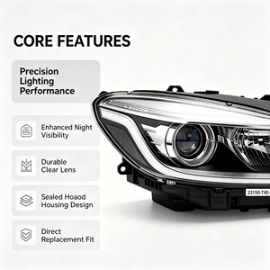 Faro Delantero Izquierdo para Automóvil, Ensamblaje de Faro Delantero Lado del Conductor, Piezas de Repuesto para Iluminación de Automóviles OEM 33150-TXE-H11 para <span class=keywords><strong>Honda</strong></span> <span class=keywords><strong>Insight</strong></span> - Product Image 2