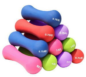 Juego de mancuernas con revestimiento de neopreno de 7kg personalizado Lady Hex Heart Bone en forma de mancuerna para Mujeres Hombres brazo Pilates juego de mancuernas - Product Image 4