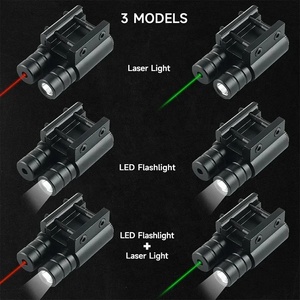 Chiến thuật Red Dot Laser Sight Đèn pin Combo chống sốc săn bắn laser + điều khiển từ xa chuyển đổi - Product Image 3