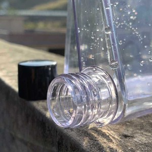 Botella de Agua Plana Transparente de Papel Creativa, Botella de Agua Cuadrada Esmerilada, Taza de Viaje Portátil Diaria - Product Image 2
