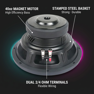 Subwoofer Auto OEM 10 Pollici 400W, Magnete 40oz, Bobina Vocale a 4 Strati da 2 Pollici, Doppia Bobina 2/4 Ohm, Cono in Kevlar, Altoparlante Bassi 10-<span class=keywords><strong>12</strong></span> Pollici - Product Image 2