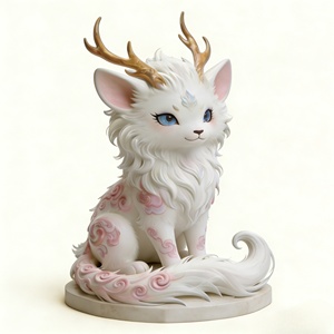 L'Esprit des Montagnes et des Mers : la Sculpture Auspicieuse du Cerf et du <span class=keywords><strong>Renard</strong></span>, sculptée et coulée par Bozhiyi - Product Image 1