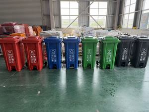 Contenitore per Rifiuti Industriale Preface da Esterno con Ruote 660L, Contenitore Mobile per Rifiuti Stradali con Pedale - Product Image 4