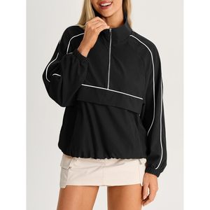 Chaqueta Cortavientos Personalizada para Mujer con Cierre de Cremallera, Ligera, UPF 50+, para Correr y Senderismo al Aire Libre, con Bolsillo - Product Image 6