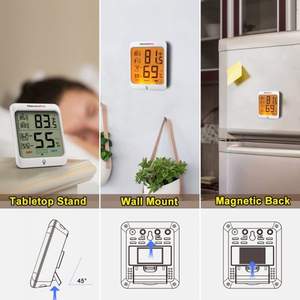 Termômetro digital termopro tp53, higrômetro interno, melhor estação meteorológica para casa - Product Image 5