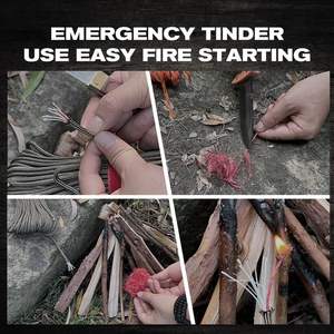 เชือกถักทนทาน 550 ขนาด 4 มม. 10 เส้น ยาว 100 ฟุต สีแดง FirePE สำหรับตกปลา ปีนเขา กิจกรรมกลางแจ้ง - Product Image 3