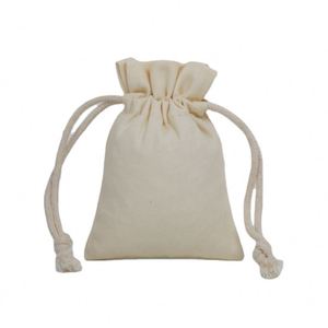 Cotton Drawstring Bag Small Storage Super Soft Muslin Gift Large <b>Christmas</b> Santa <b>Sack</b> Canvas - Product Image 1
