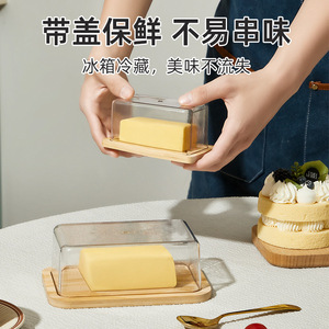Rectangular Food <b>Storage</b> <b>Container</b> With Lid For Cheese Butter Cakes Desserts Bread Pastries Party Use - Product Image 3