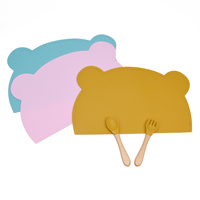 Napperon en Silicone pour enfant, résistant à l'eau, de qualité alimentaire, pliable, 1 pièce, 100%