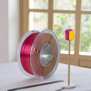High Quality 1.75mm <b>3D</b> <b>Printer</b> Filaments Tri-Color PLA Silk 1kg Extruded Plastic Rods Wholesale Processed Material - Product Image 1