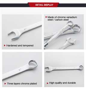 Juego de herramientas de llave inglesa SAE de combinación de extremo único negro profesional de 14 piezas, caja eléctrica manual de acero inoxidable para el hogar - Product Image 5