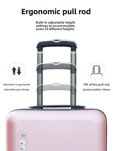 Maleta de Viaje de Negocios con Ruedas Giratorias de 20 Pulgadas, ABS, No Requiere Check-In, <span class=keywords><strong>Equipaje</strong></span> de Mano Ligero y Duradero de Alta Gama de 18 Pulgadas - Product Image 3