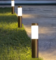 Lampe LED pour pilier de jardin 15W E27 Base Ampoule de remplacement pour l'extérieur de la pelouse Éclairage paysager Projecteur pour sentier Lampe de cour H800mm