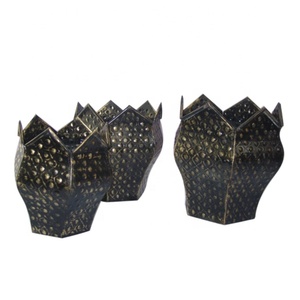 Jarrón moderno personalizado, maceta de suelo para jardín, macetas de cobre y Metal dorado antiguo para uso doméstico - Product Image 2