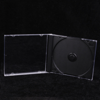 Boîtier de protection pour disque unique en plastique PS vierge de 10,4 mm pour CD de musique, étui de rangement et d'emballage de vente au détail pour disque de jeu PS1/DVD